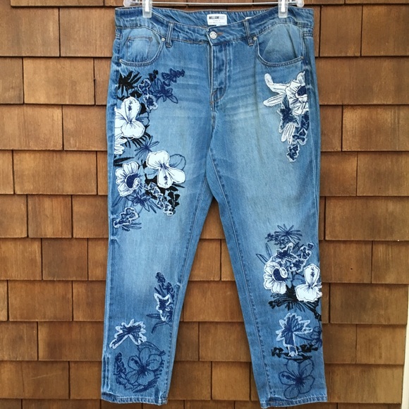 william rast embroidered jeans